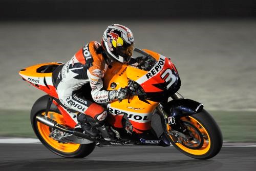 QATAR test - Pedrosa action